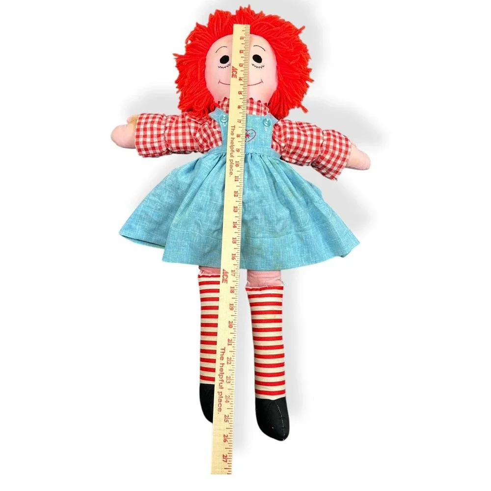 VTG Large Raggedy Ann Doll Handmade Doll And‎ Clothing 25
